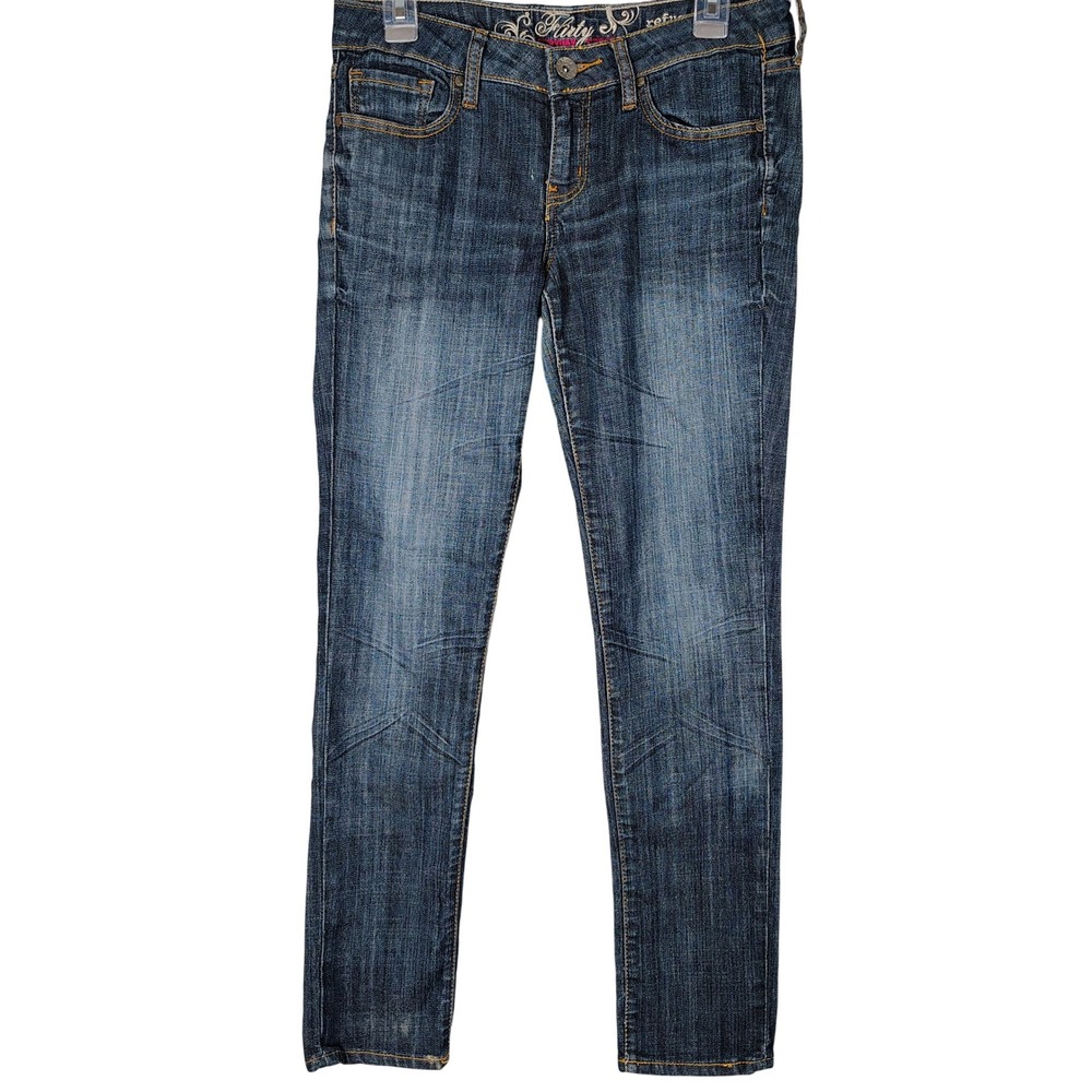 Charlotte Russe Refuge Flirty Everyday Skinny Jeans Blue Denim 8R
